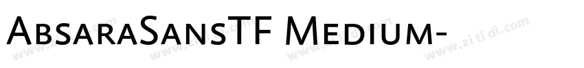 AbsaraSansTF Medium字体转换 AbsaraSansTF Medium字体转换